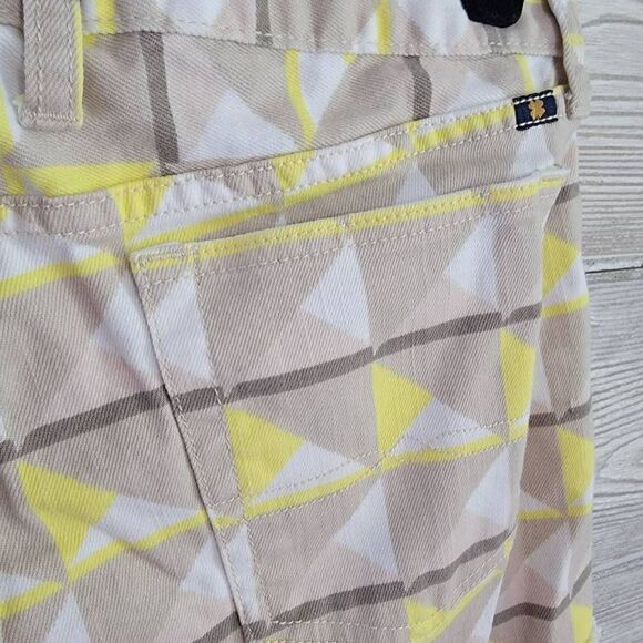 Lucky Brand Riley Shorts SZ 8/29 Geometric Summer - Picture 5 of 7